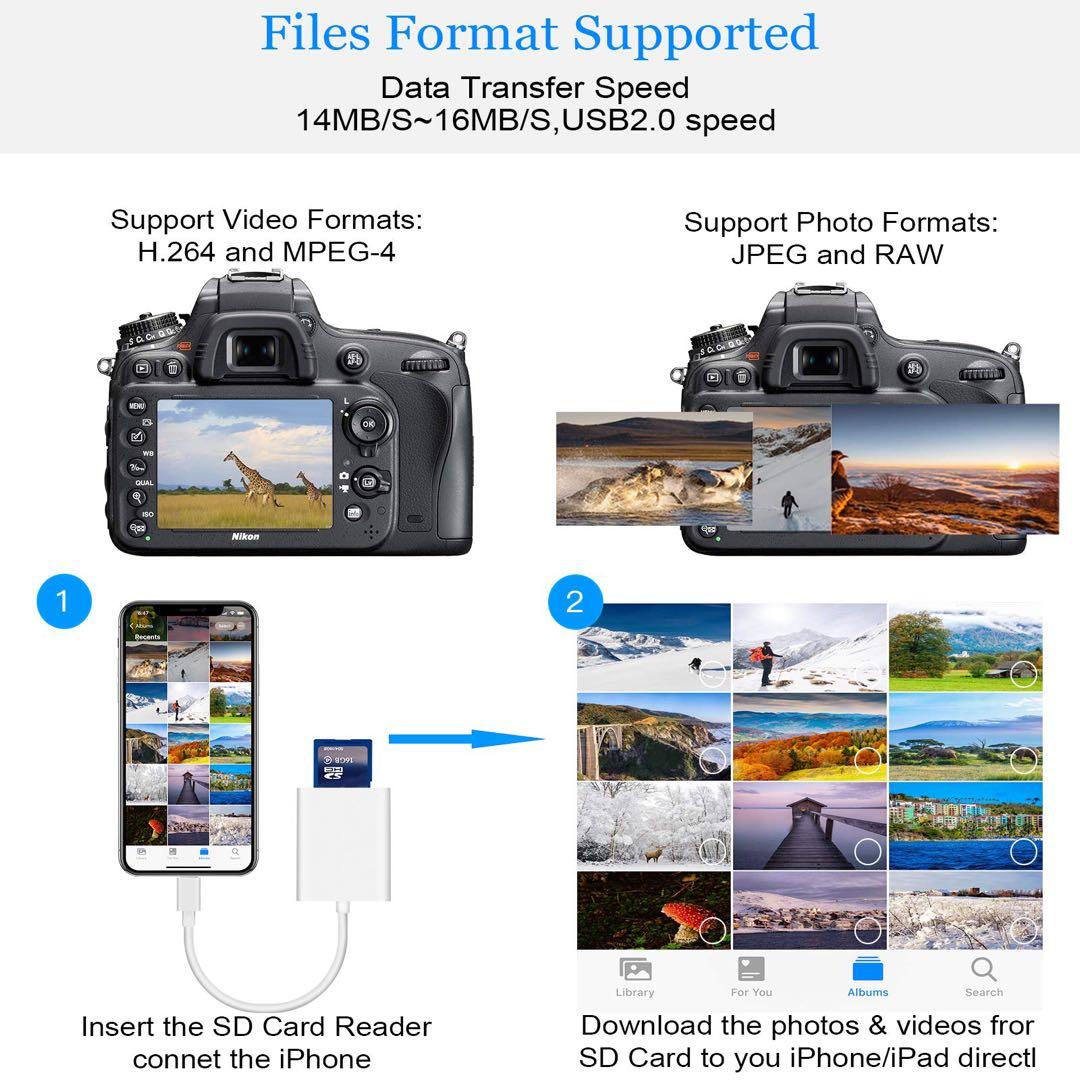 SD TFカード カメラリーダー デジタルカメラ SDカードリーダー