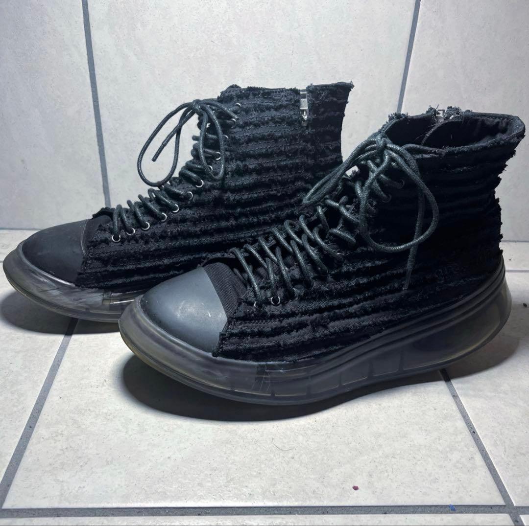 grounds 別注　スニーカー　Hi VORTEX W BLACK 黒