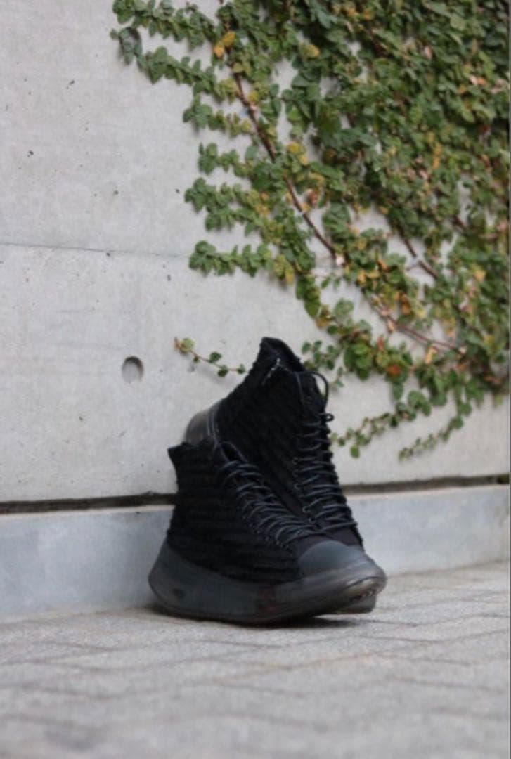 grounds 別注　スニーカー　Hi VORTEX W BLACK 黒