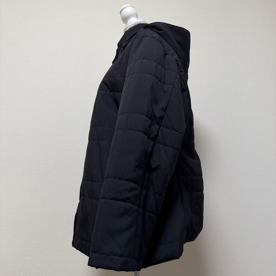 バーバリーロンドン　キルティングジャケット　ノバチェック　メッシュ　3L　黒