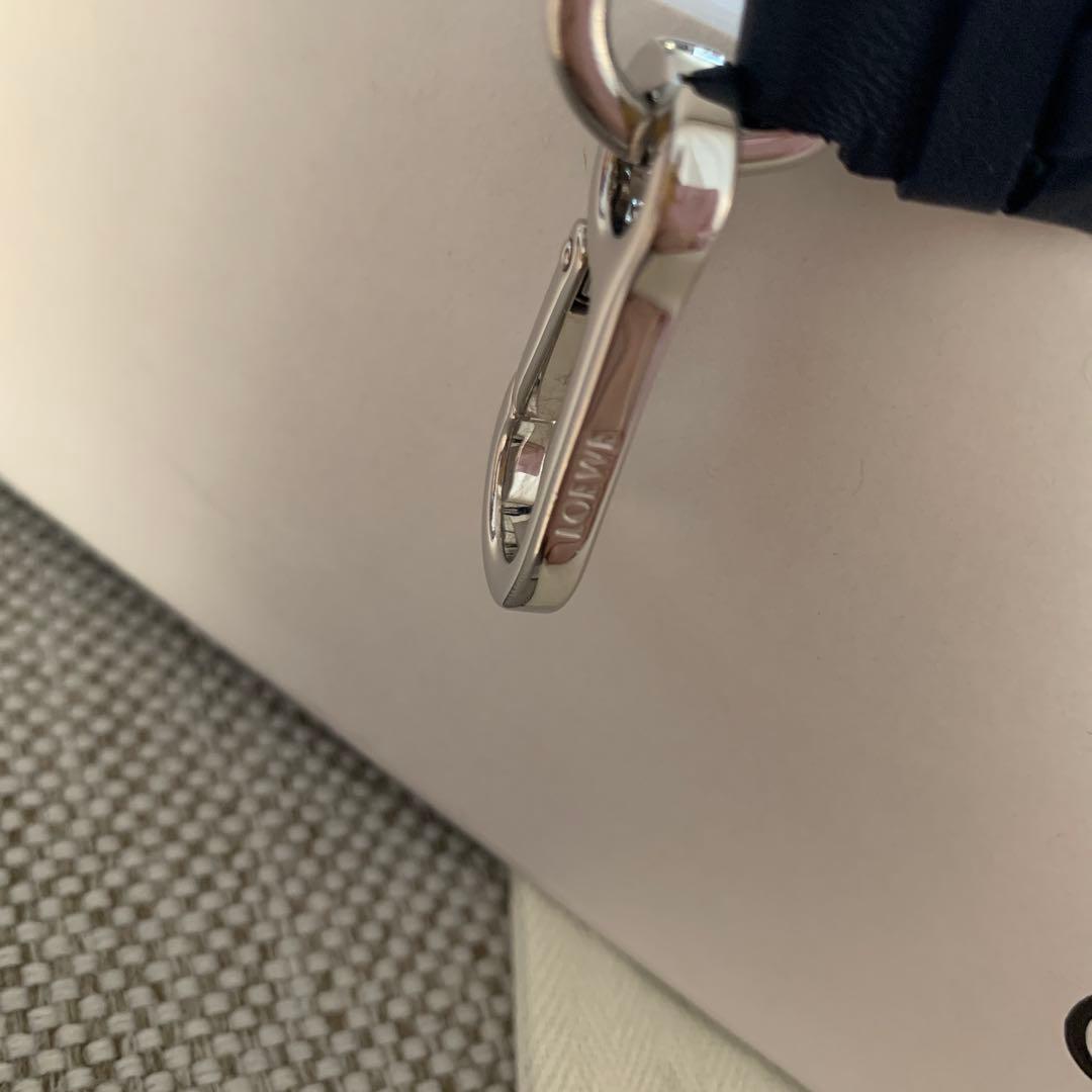 ロエベ ストラップ　ウーブンスパイラルストラップ　付け替えハンドル　ネイビー