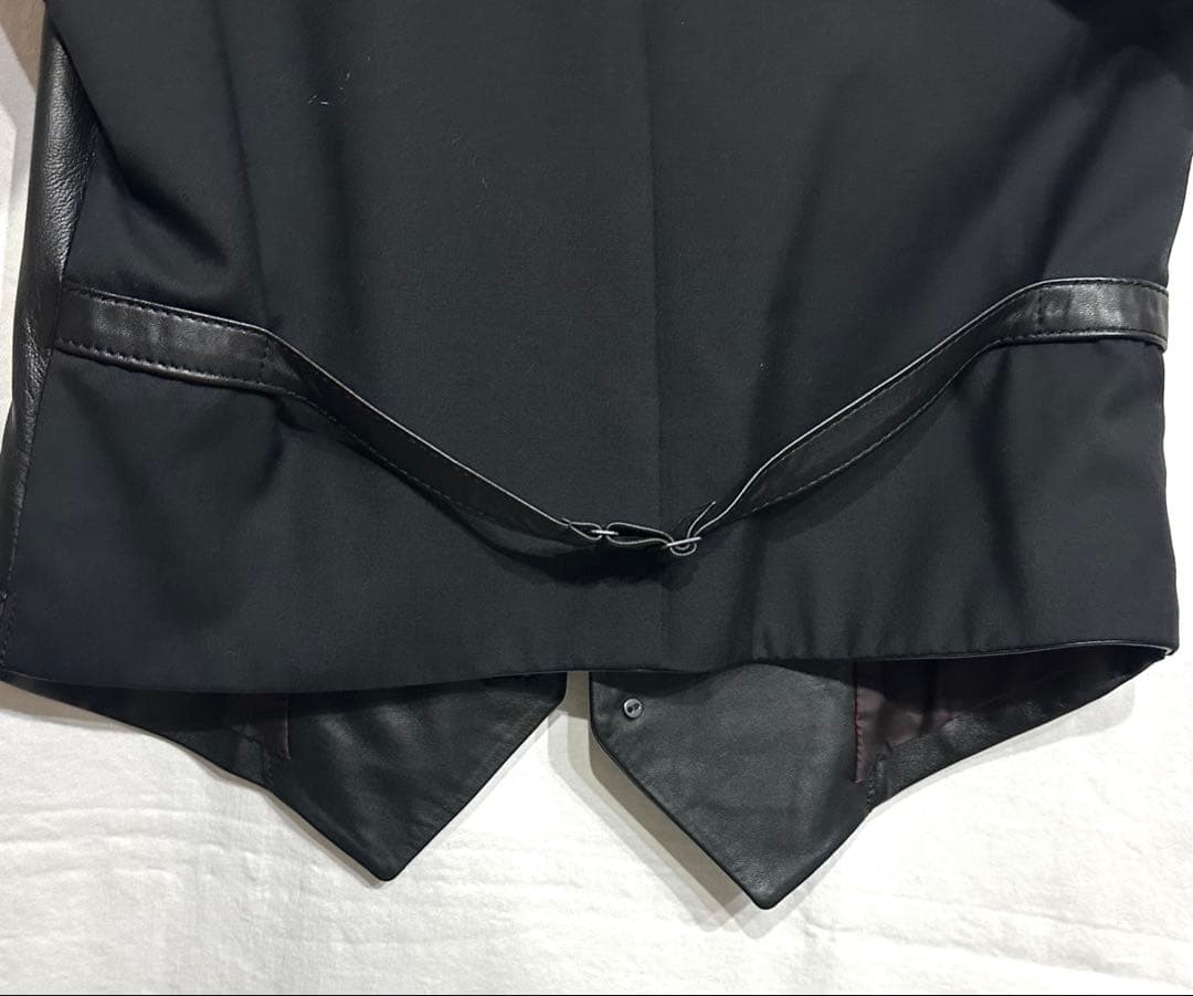 BACKLASHシープレザーベスト/バックラッシュスーツジャケットジレシャツ