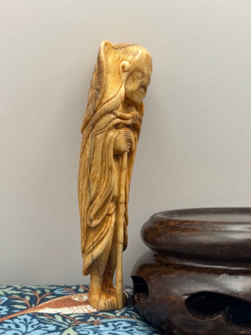 仙人　時代提物 根付 アンティーク　印籠