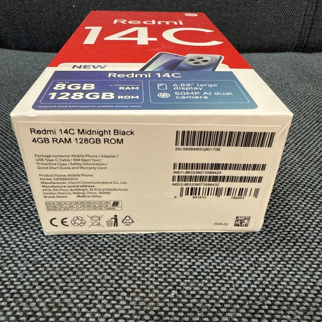 Redmi 14C 4GB 128GB ミッドナイトブラック Sim free