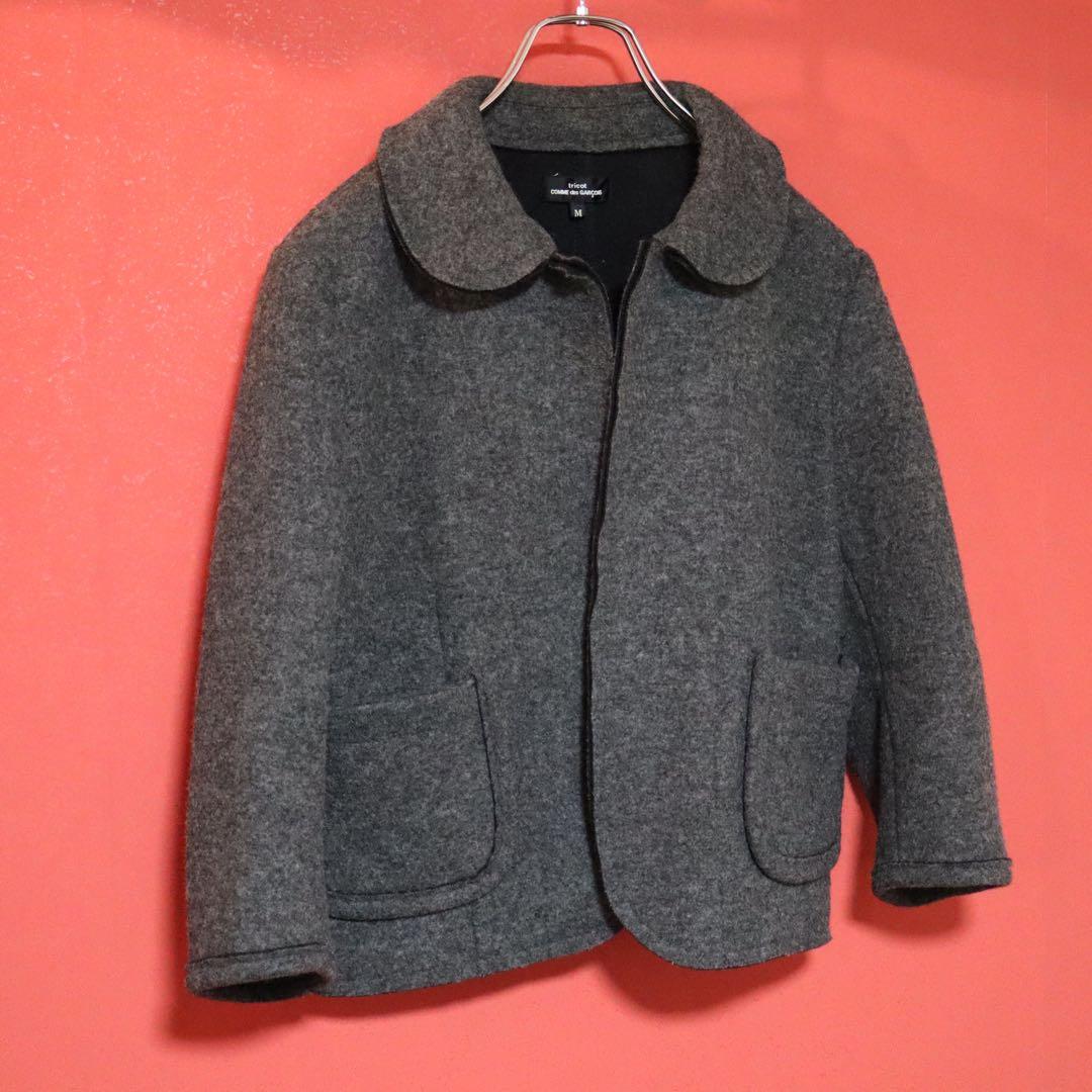 【美品】tricot COMME des GARCONS 丸襟 ウールコート