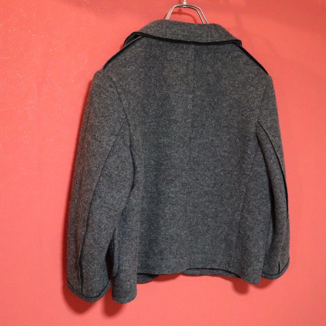 【美品】tricot COMME des GARCONS 丸襟 ウールコート
