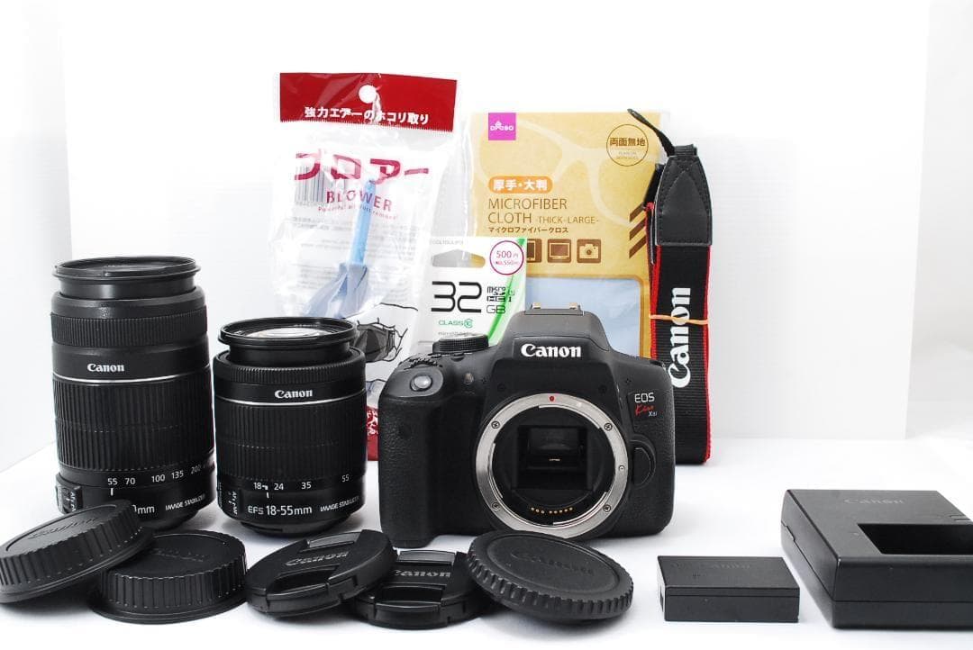 美品✨超高画質✨Canon EOS Kiss X8i✨ダブルレンズ　Wi-Fi