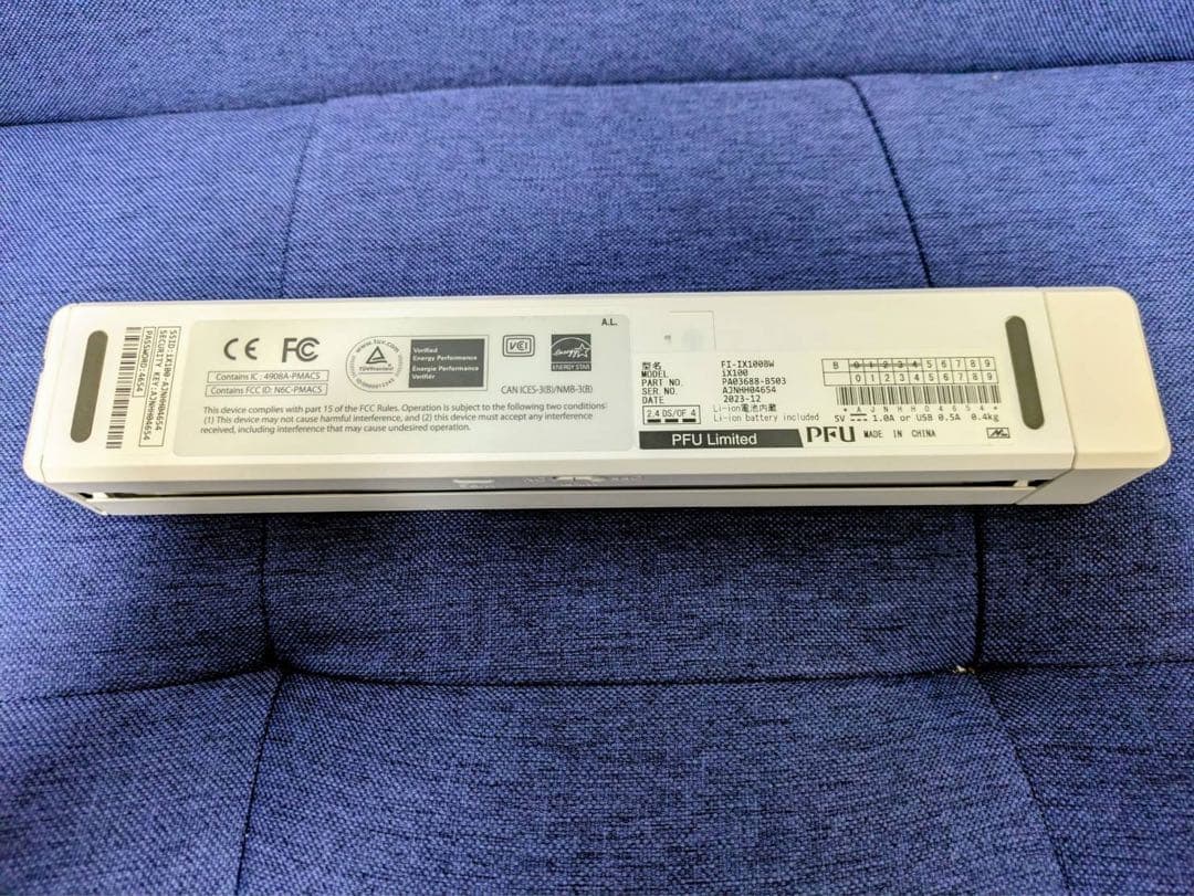 ScanSnap iX100 ワイヤレススキャナー