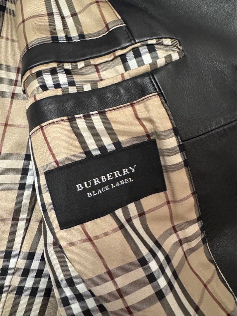 Burberry Black labelレザージャケットL