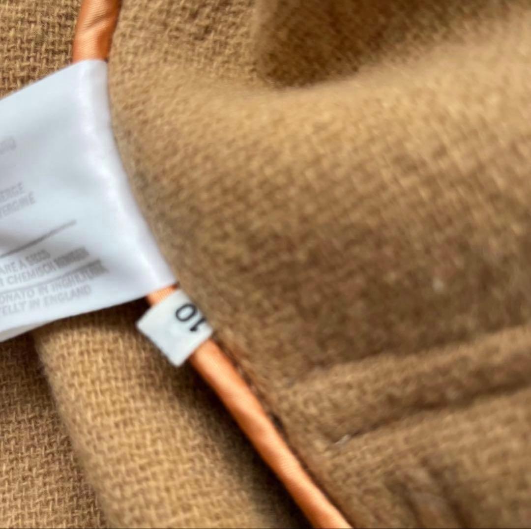  Burlington ダッフルコート ヘリンボーン キャメル