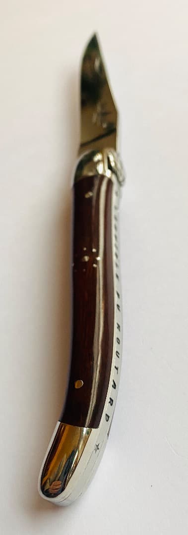 ライヨール ラギオール LOGマーク付 フォールディングナイフ 折りたたみ 茶色