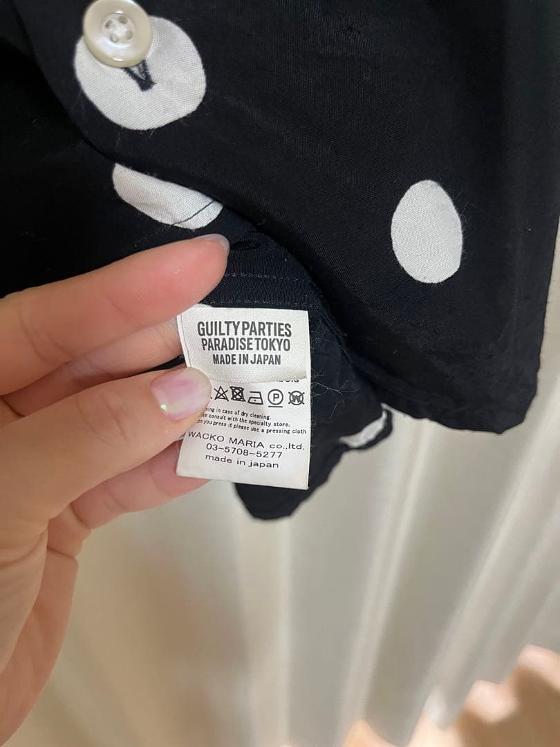 WACKO MARIA ドット柄長袖シャツ