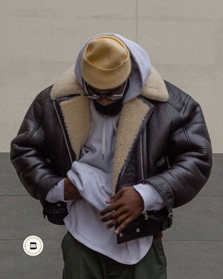 【超希少レア】名作 レザームートン B-3ジャケット