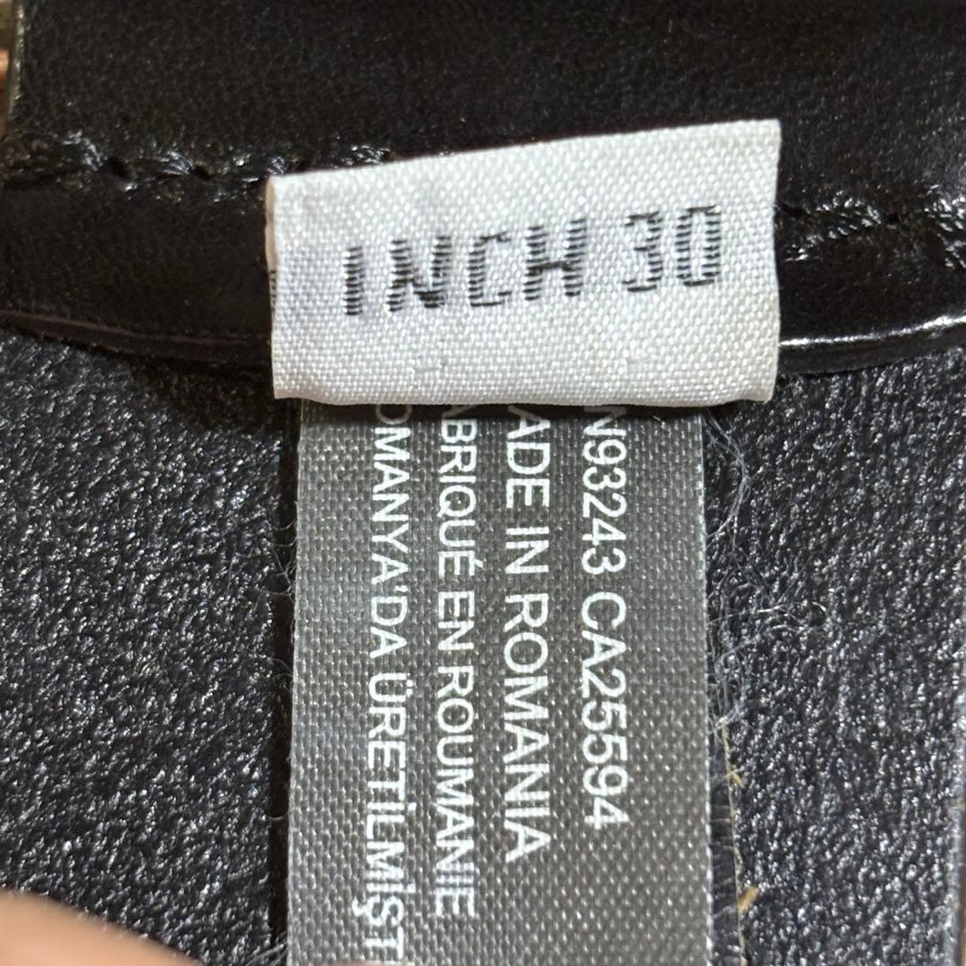 DIESEL b-1dr ブラックベルト バックル Dロゴ 75/30