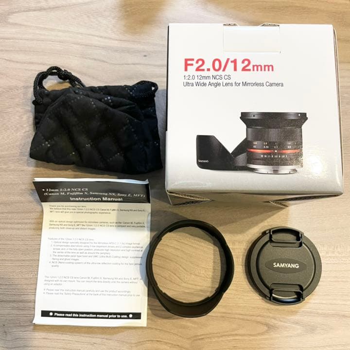 美品｜SAMYANG サムヤン 12mm F2.0 Xマウント FUJIFILM