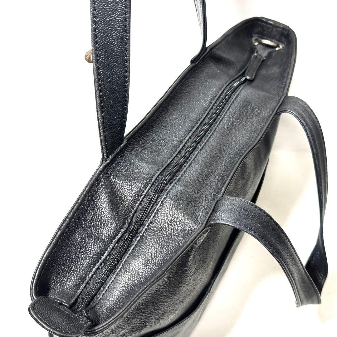 PORTER ポーター LINK レザートートバッグ A4収納可 黒 Sサイズ