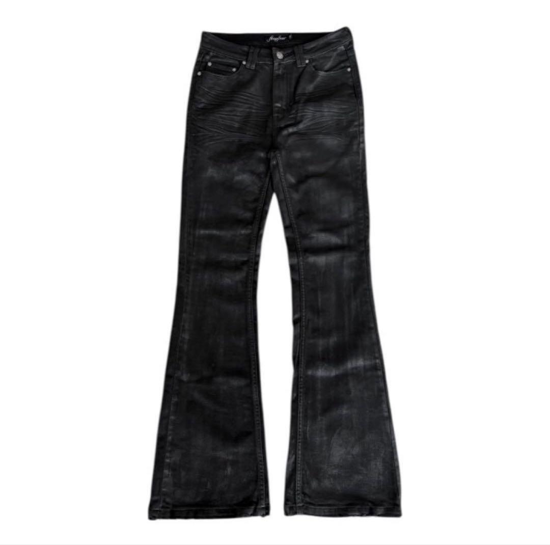 パンツ Hand Waxed Flared Denim W28