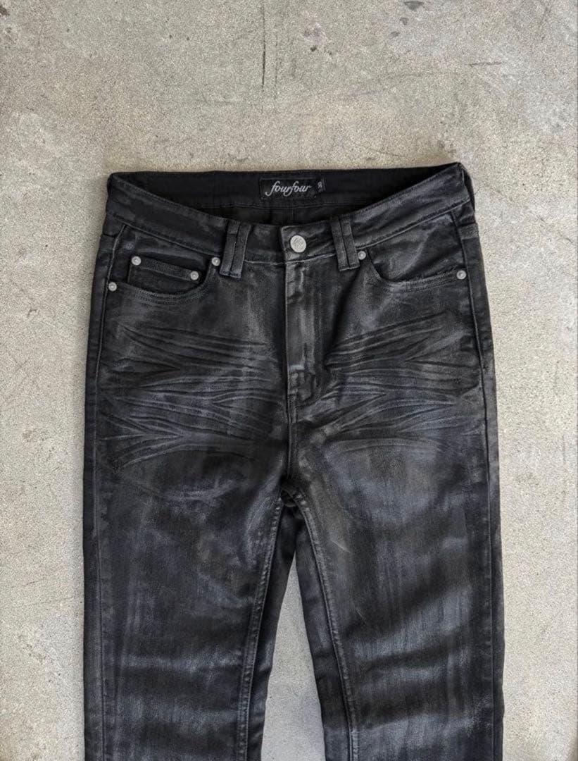 パンツ Hand Waxed Flared Denim W28