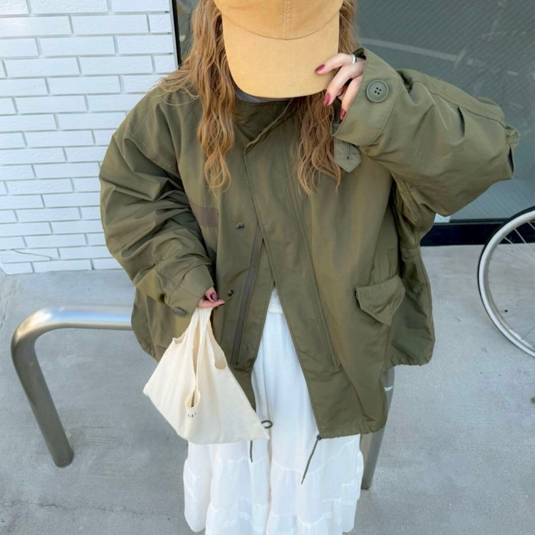 ピイチ　ライナー付ミリタリーオーバーコート2WAY 美品