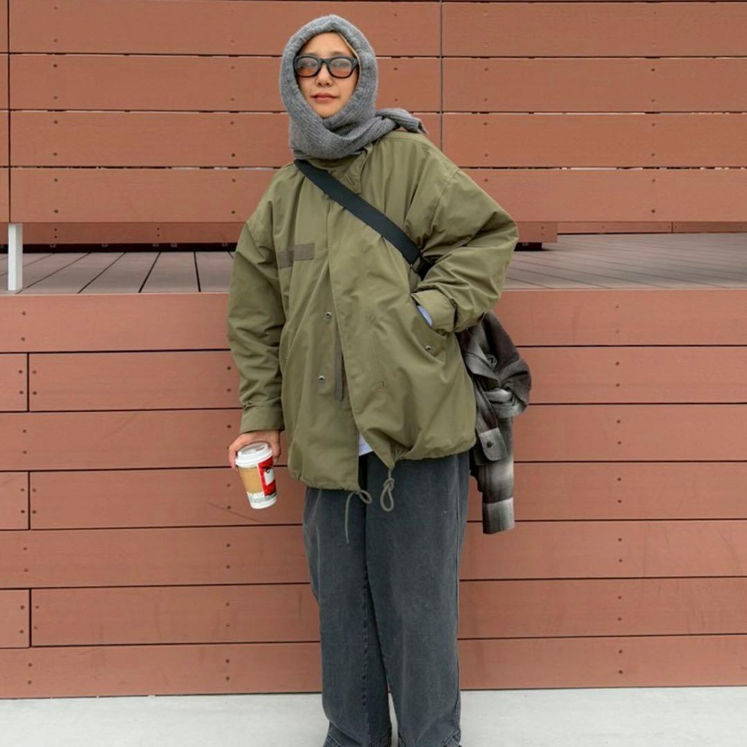 ピイチ　ライナー付ミリタリーオーバーコート2WAY 美品