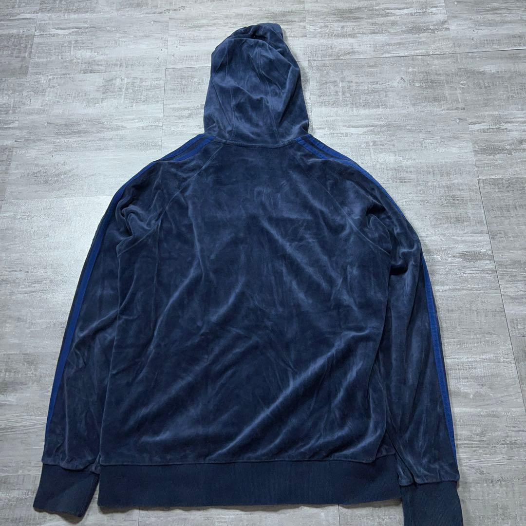 美品 y2k Adidas ベロア ジャージ 上下 トラックジャケット セットL