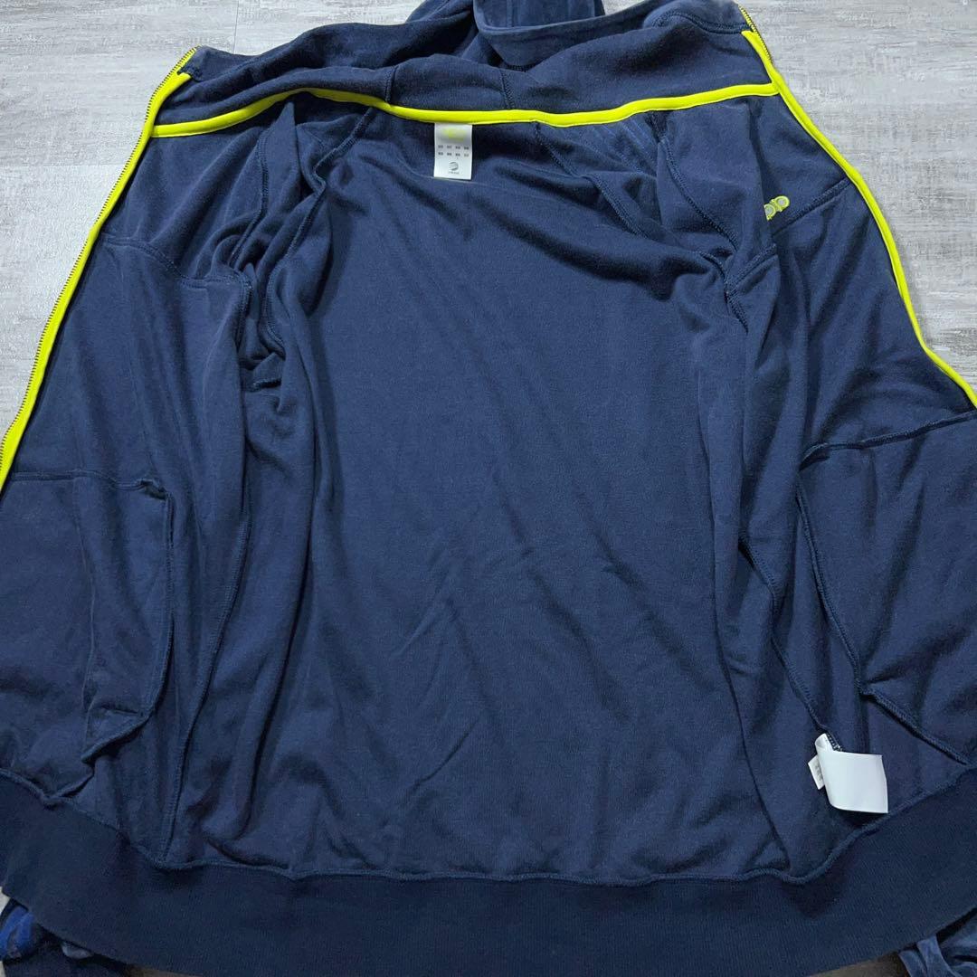 美品 y2k Adidas ベロア ジャージ 上下 トラックジャケット セットL