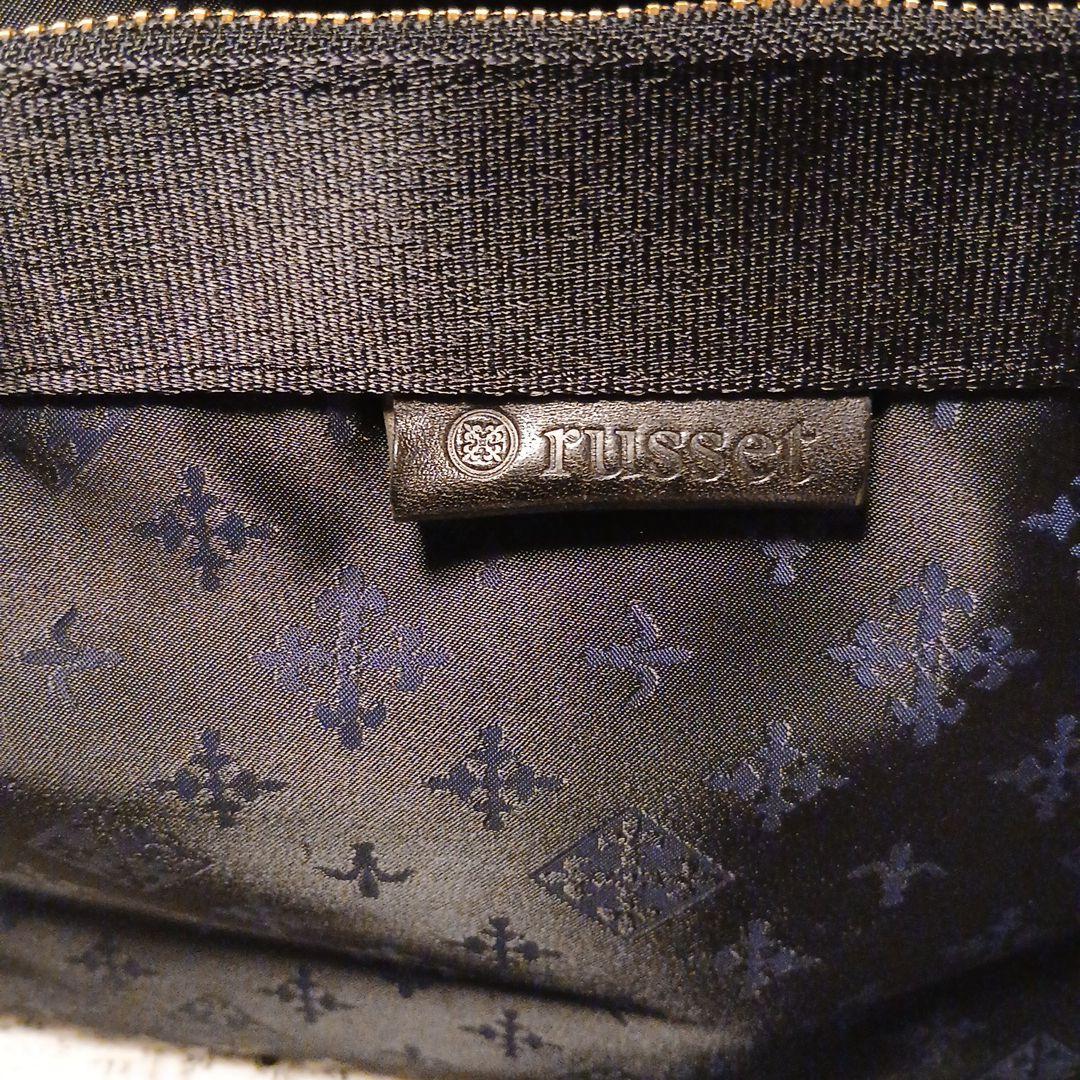 russet ラシット　ボストンバッグ　ネイビー　美品