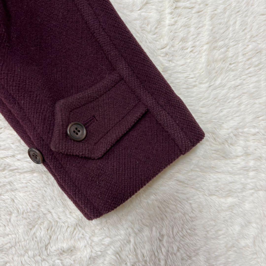 希少品✨オールドイングランド✨ ウールヘリンボーンダッフルコート✨赤茶色✨トグル