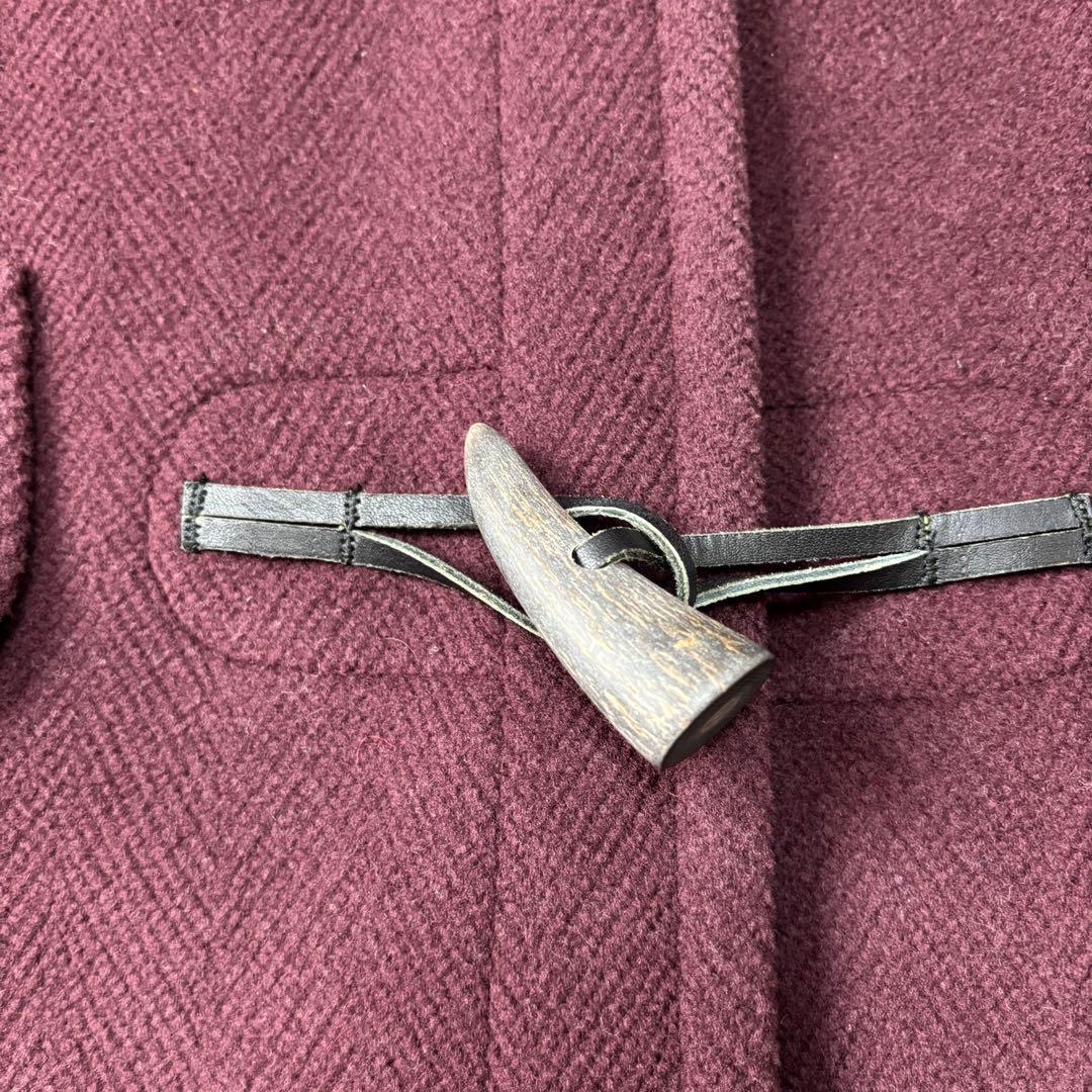 希少品✨オールドイングランド✨ ウールヘリンボーンダッフルコート✨赤茶色✨トグル