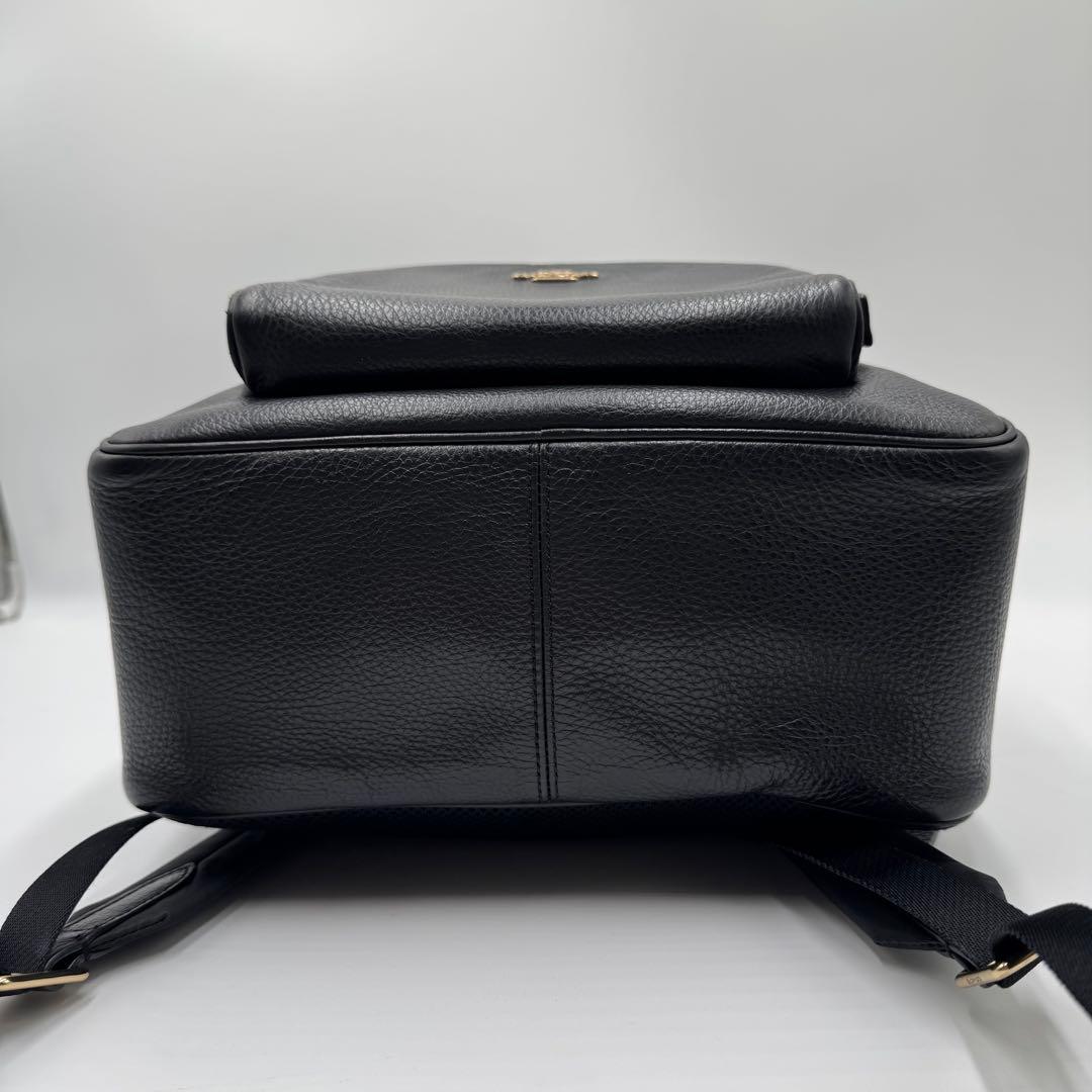 美品✨ コーチ リュック ビジネスA4 ペブルレザー 2室 大容量 ブラック