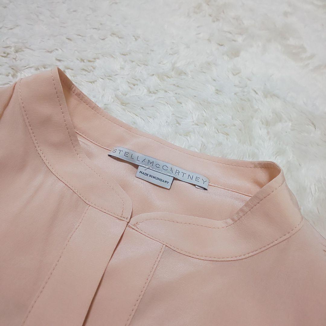 【極美品】STELLA McCARTNEY シルクブラウス バンドカラー