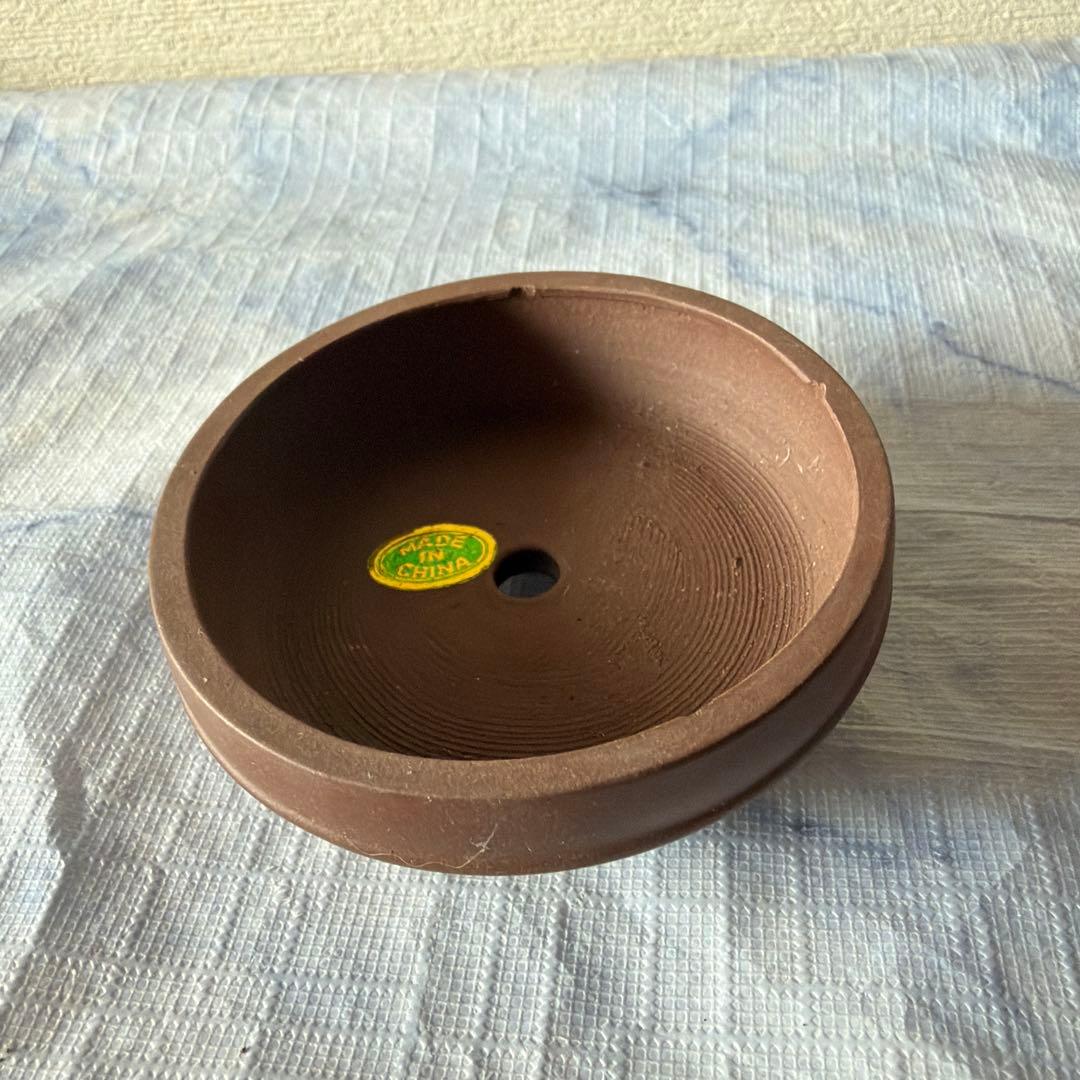 中国宜興　宜興　植木鉢　朱泥　朱砂　中国　アンティーク　盆栽　盆景