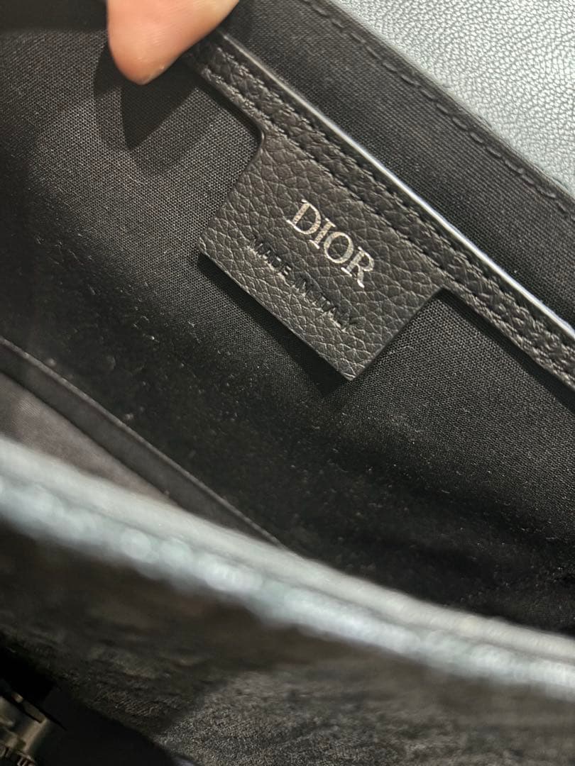 DIOR/Saddleフラップ付きメッセンジャーバッグミニディオールほぼ未使用