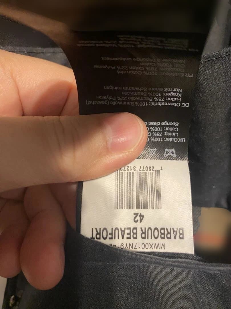 極美品★Barbour BEAUFORT ビューフォートオイルドジャケット42