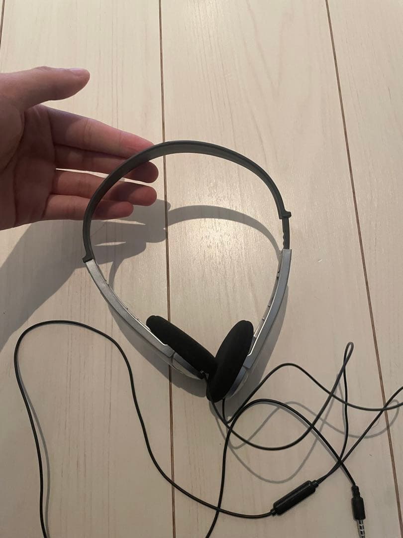 Panasonic 有線ヘッドホン シルバー y2k レトロ