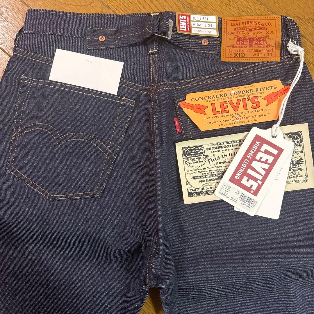 バ*ー様 リーバイスlvc LEVI'S 501xx 1937モデル リジットW