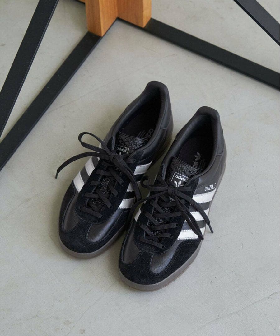 adidas EDIFICE/IENA GAZELLE INDOOR US9 黒