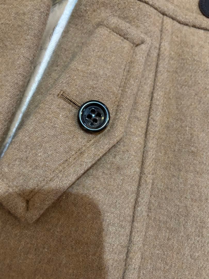 着用回数少なめ バーバリー ブルーレーベル ダッフルコート 38 ブラウン
