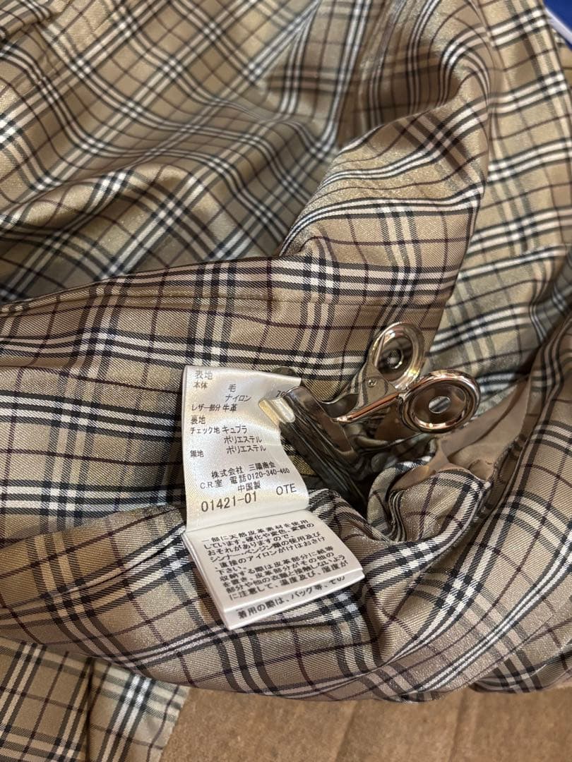 着用回数少なめ バーバリー ブルーレーベル ダッフルコート 38 ブラウン