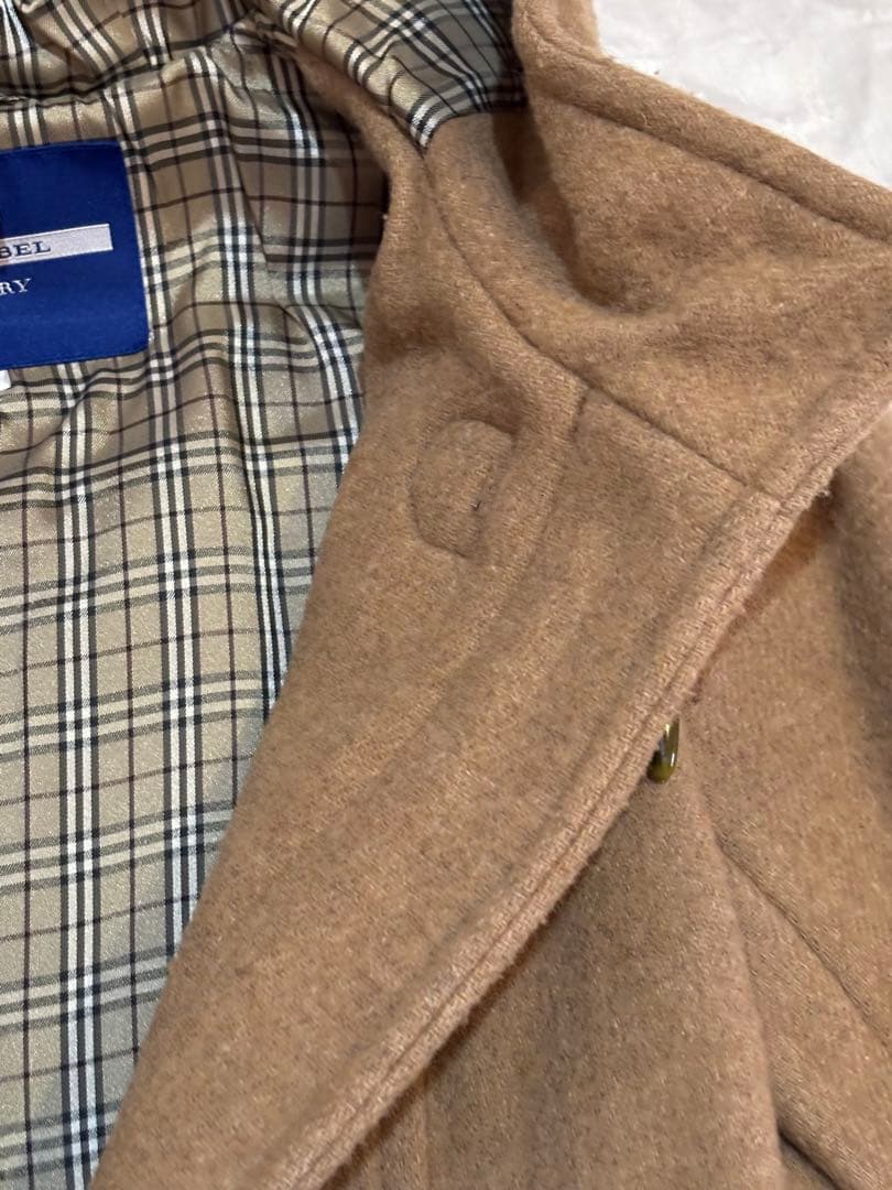 着用回数少なめ バーバリー ブルーレーベル ダッフルコート 38 ブラウン