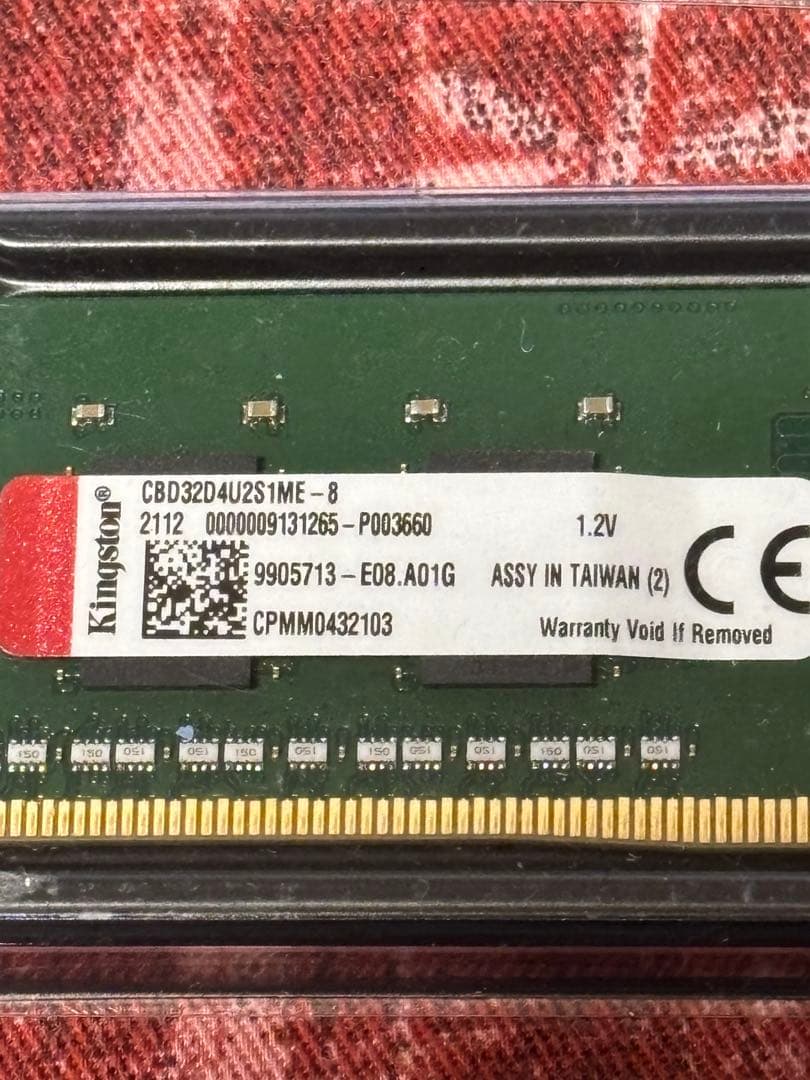 Kingston DDR4-3200 8GB ×2デスクトップ用メモリー