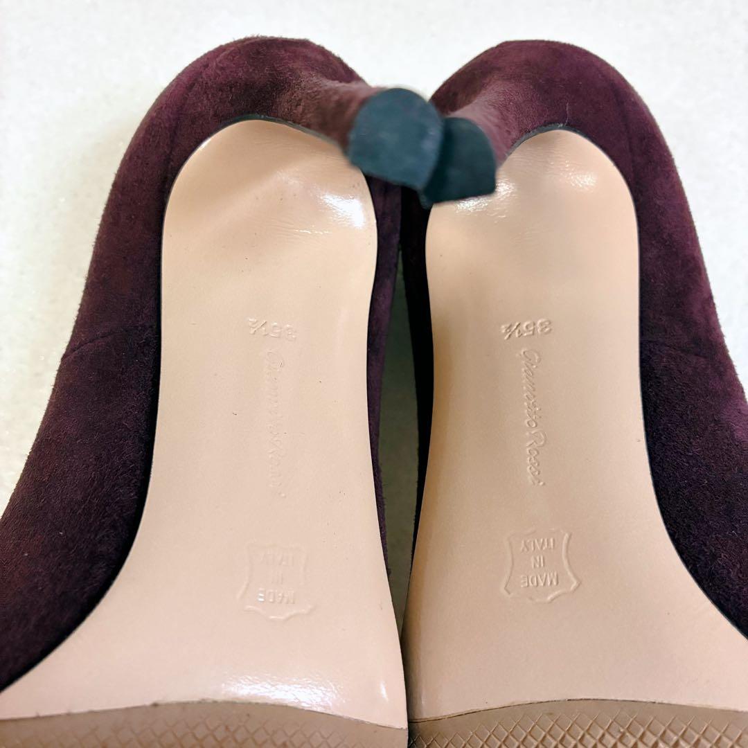 【極美品】GIANVITO ROSSI ポインテッドトゥ スエード ピンヒール