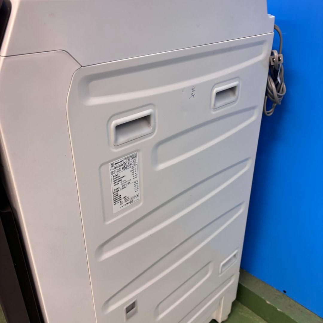 581 SHARPドラム式洗濯機　乾燥付　静音機能　11/6㌔　小型　一人暮らし
