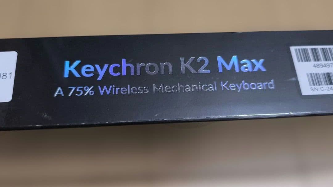 Keychron K2 Max QMK 白ホットスワップ/RGBスーパーバナナ