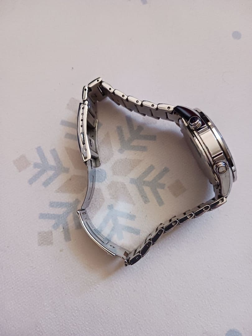 CASIO　EDIFICE　電波ソーラー タキメーター付き時計 グレー