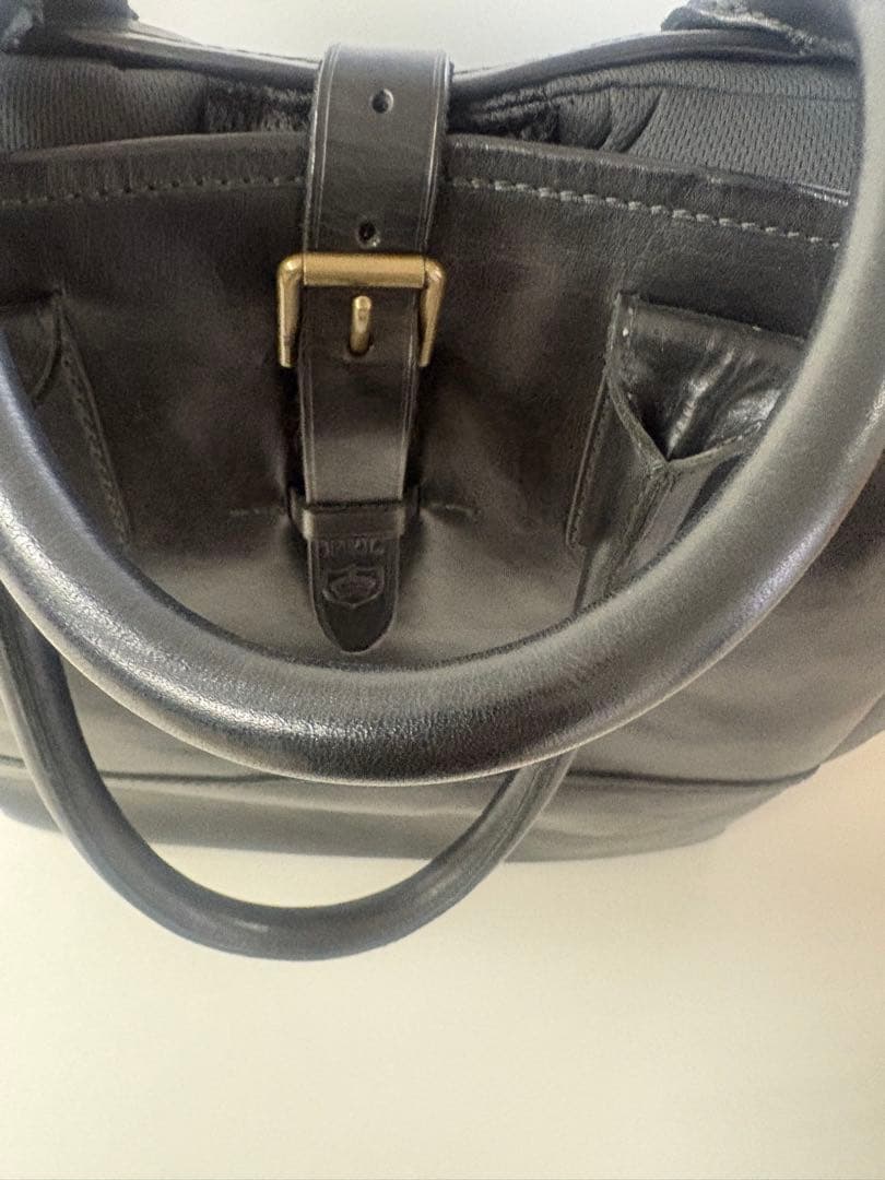 価格交渉可　PRL ポロラルフローレン　ブラックレザートートバッグ