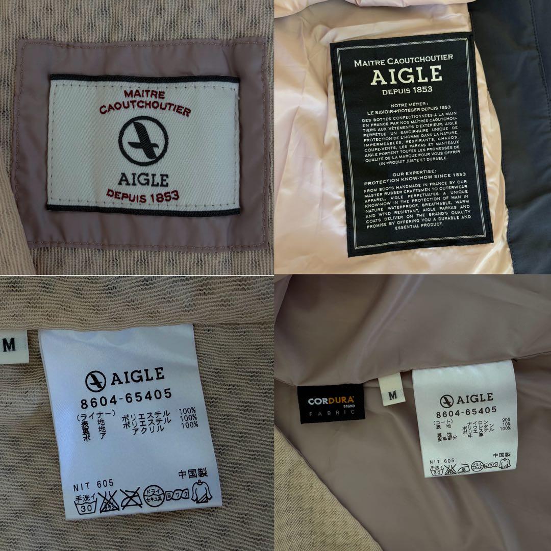 新品 タグ付き AIGLE エーグル MTD モッズコート コーデュラ ライナー