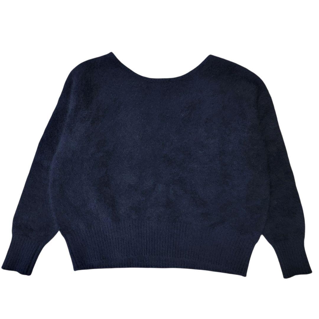 完売品 anuans ラクーンフォックス2wayネックプルオーバーニット