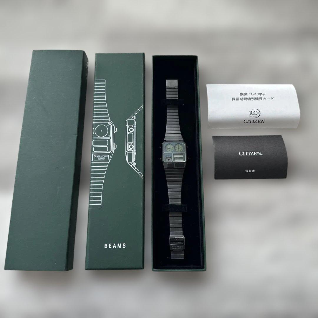 CITIZEN×BEAMSアナデジ腕時計 未使用品 要電池交換