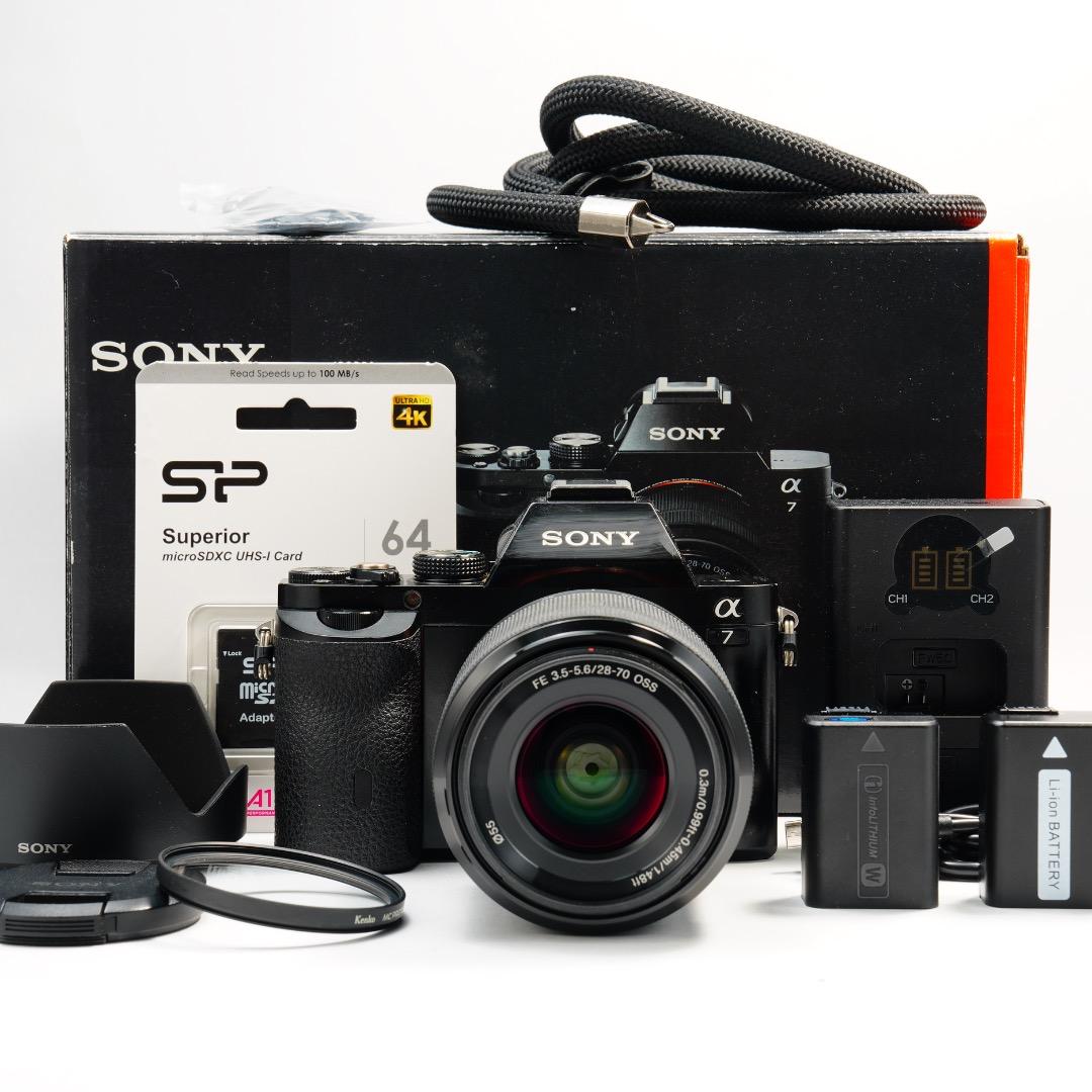 美品 SONY 真・α7ズームレンズキット SEL2870 完動 ILCE-7K